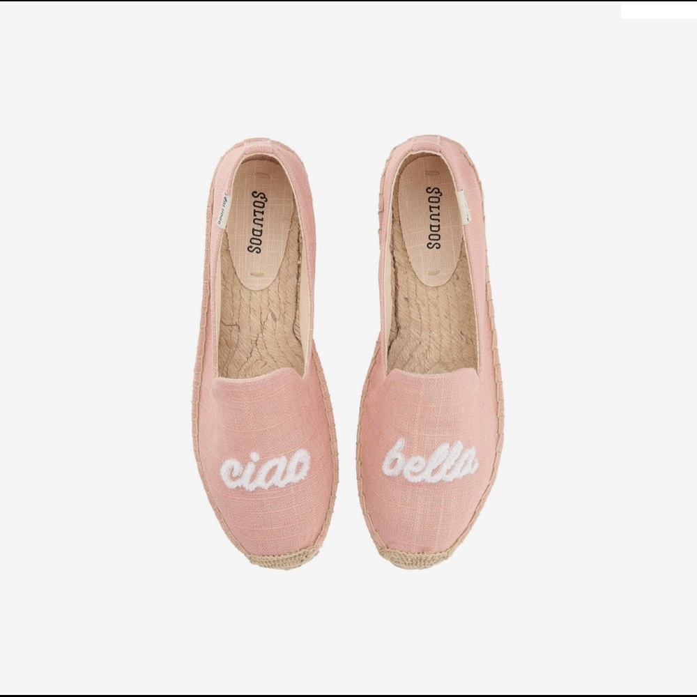 Soludos Flat Ciao Bella Canvas Slip On Shoes